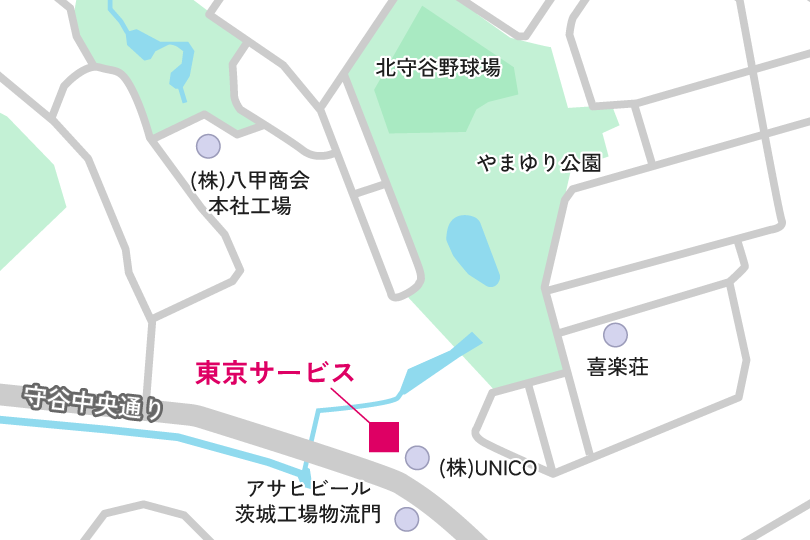 東京サービスの地図